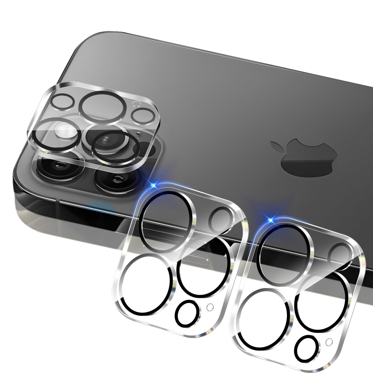 Amazon | 対応 iPhone 12 Pro カメラフィルム 【3枚セット-国産旭硝子
